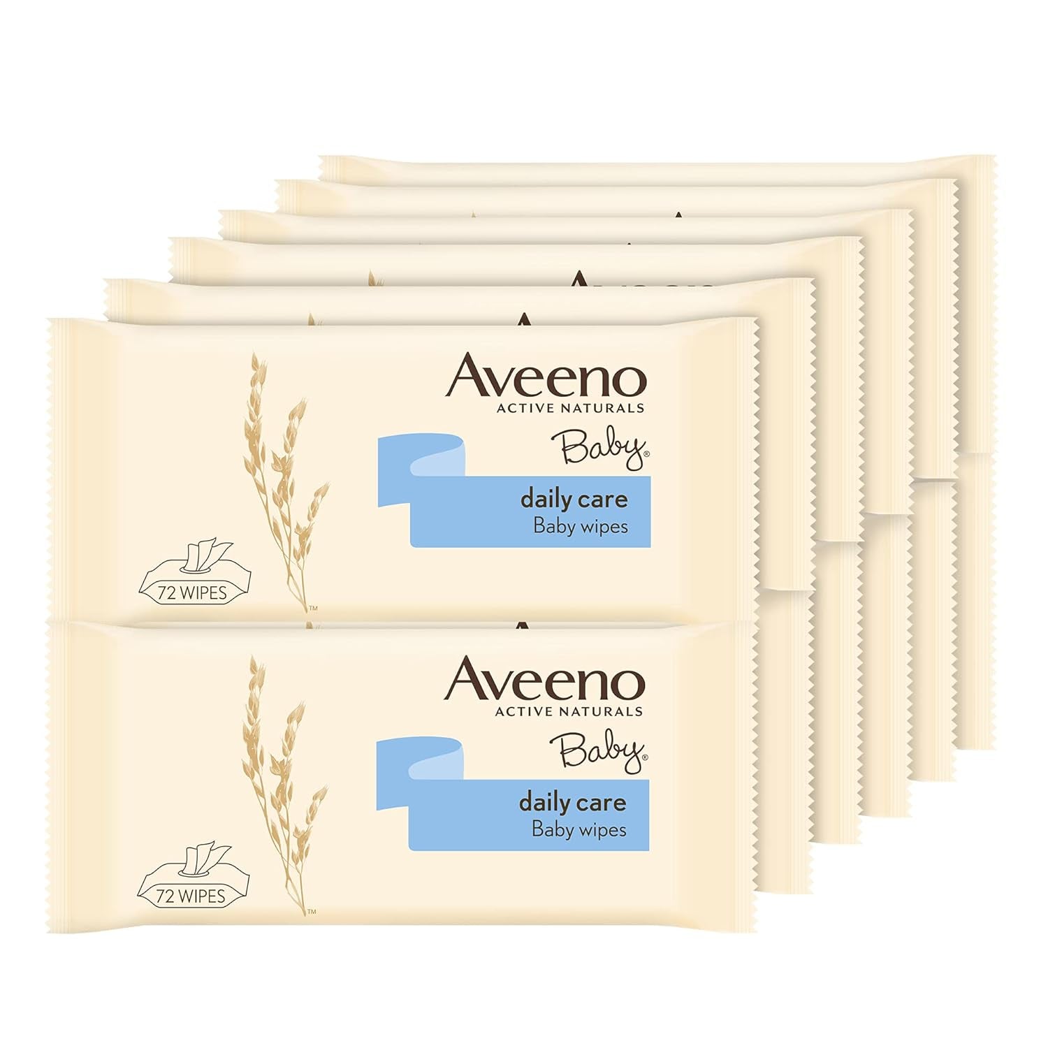 Chusteczki oczyszczające Daily Care, bez siarczanów i alkoholu, 12 x 72 sztuki
