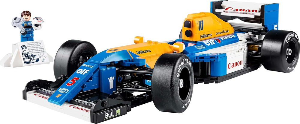 LEGO Icons Williams Racing FW14B z Nigelem Mansellem - Model samochodu F1 z minifigurkami kierowców wyścigowych do kolekcjonowania - Dekoracja biurka ze stojakiem - Prezent dla dorosłych i nastolatków Fani sportów motorowych 10353 Zestawy do budowania Besuche den LEGO-Store