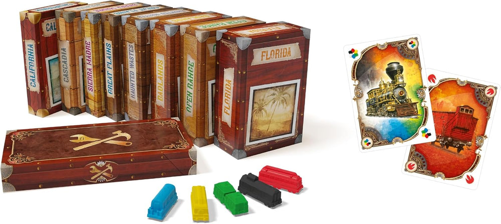 Days of Wonder, Ticket to Ride Legacy: Legends of the West, gra rodzinna, gra planszowa, 2-5 graczy, wiek 10+, 20-90 minut, język niemiecki