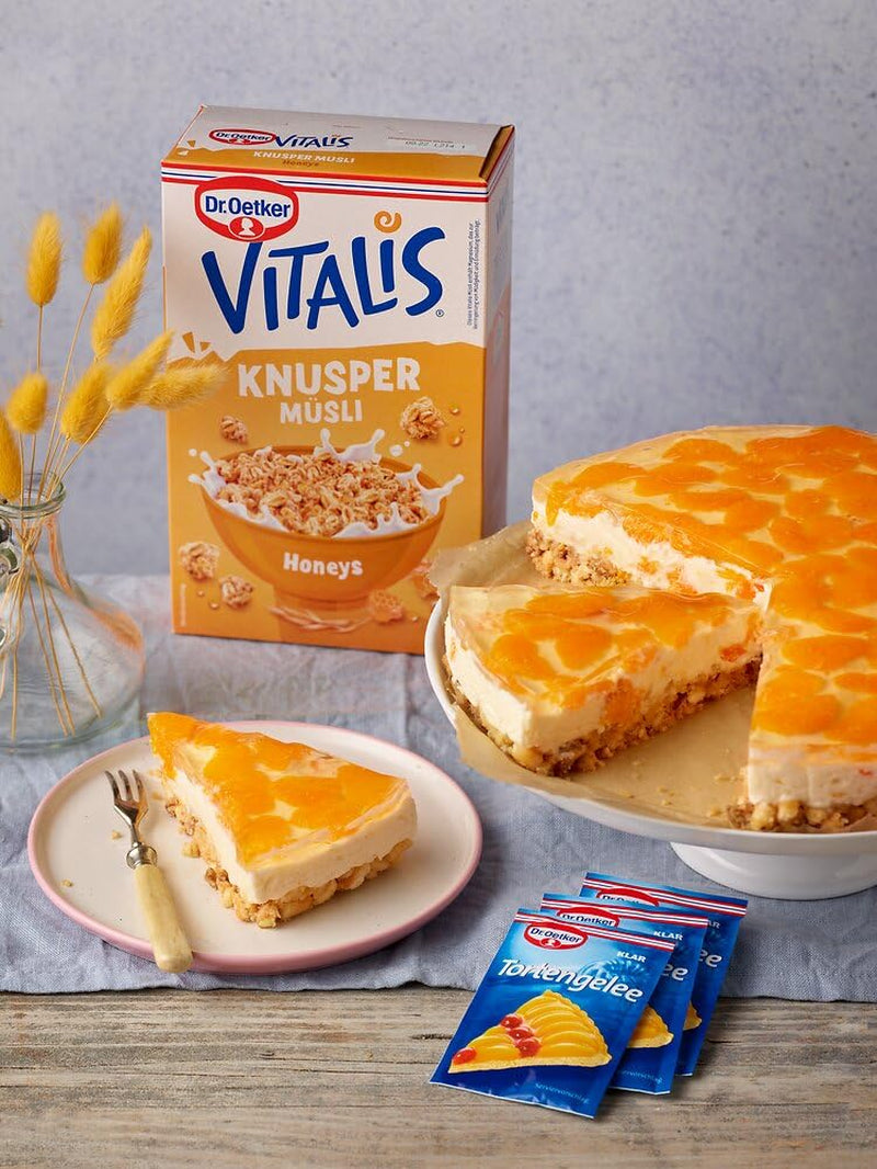 Dr. Oetker Vitalis Crunchy Honeys: Miodowe chrupiące musli na śniadanie i przekąski, 5 opakowań (5 x 600g)