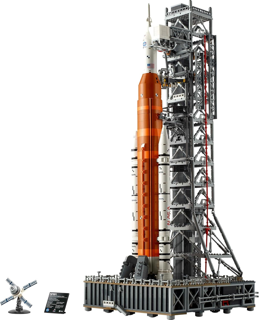 LEGO Icons NASA Artemis Startrampe, Geschenk, Dekoration fürs Wohnzimmer oder Büro, Bauset für Erwachsene, mit Orion-Raumkapsel und Startrampe, Sammlerstück 10341