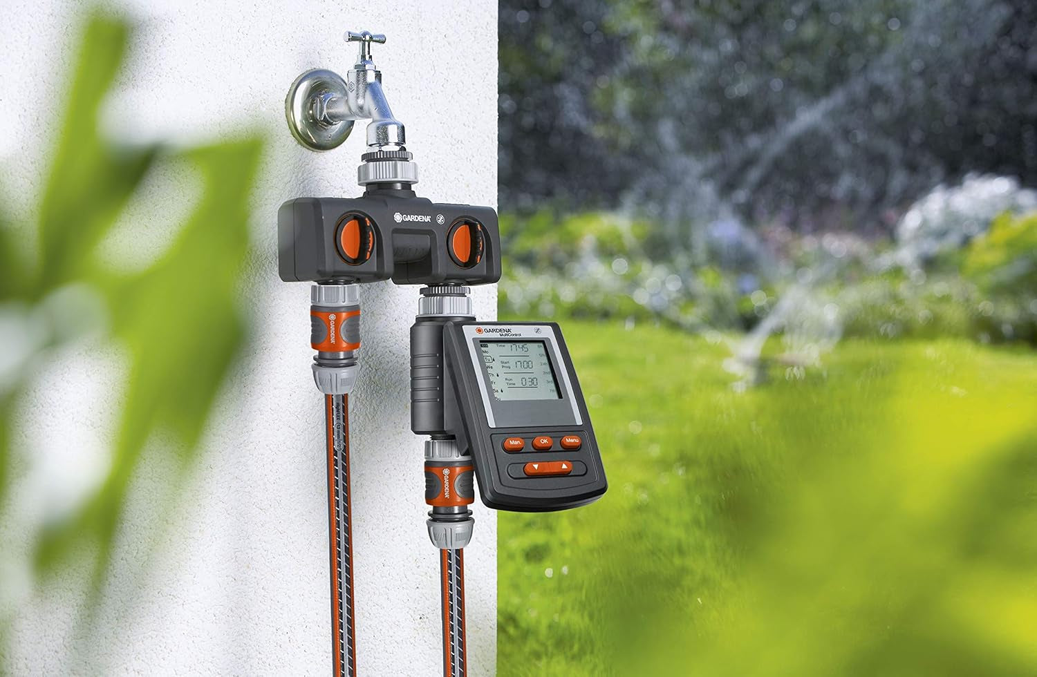 Gardena 38193 Valvă dublă pentru furtun de grădină