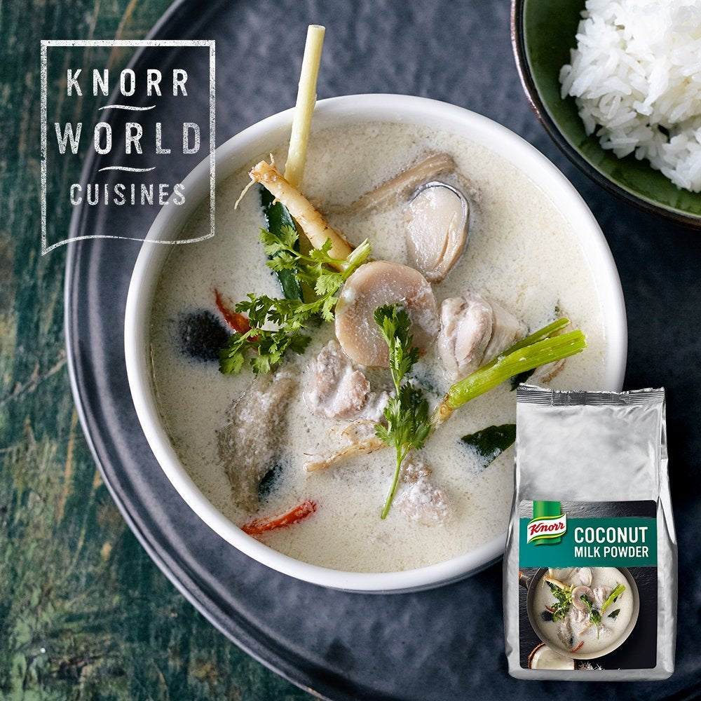 Knorr Kokosmilch Pulver (Mleko w proszku aus 20 frischen Kokosnüssen, ergibt 6,6 litra Kokosmilch) 1er Pack (1 x 1 kg)