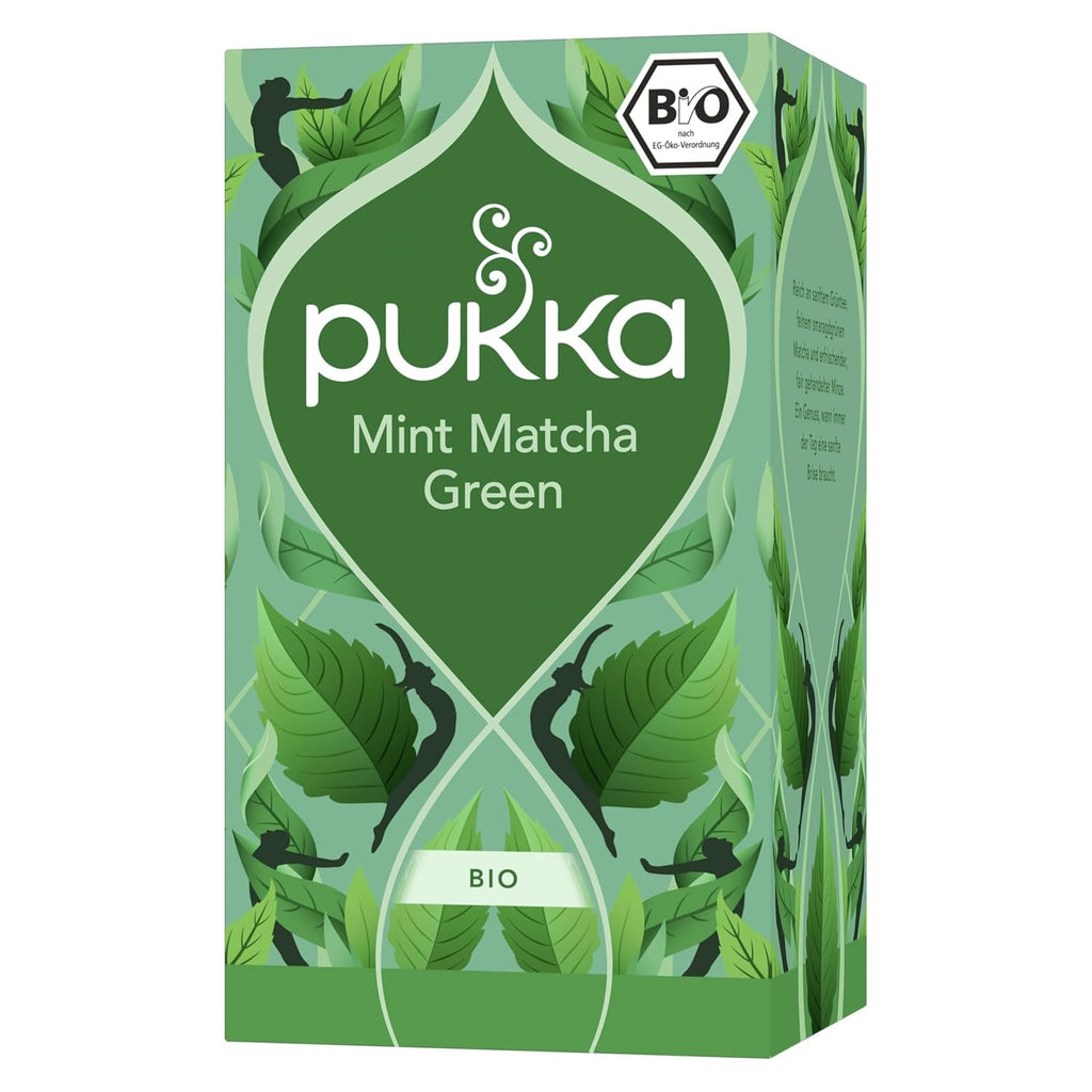 Pukka | Ceai de plante organic „Mint Matcha Green” | Mentă, mentă piperată și matcha | Ceai verde pentru prospețime dimineața | Pachet de 1 | 20 pliculețe de ceai
