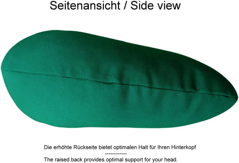 Pernă de gât Lemos Home cu umplutură din microfibră, pernă de susținere a gâtului, pernă de călătorie confortabilă pentru avion, mașină, birou, ideală pentru camping, vacanțe și gadgeturi de călătorie (verde mentă)