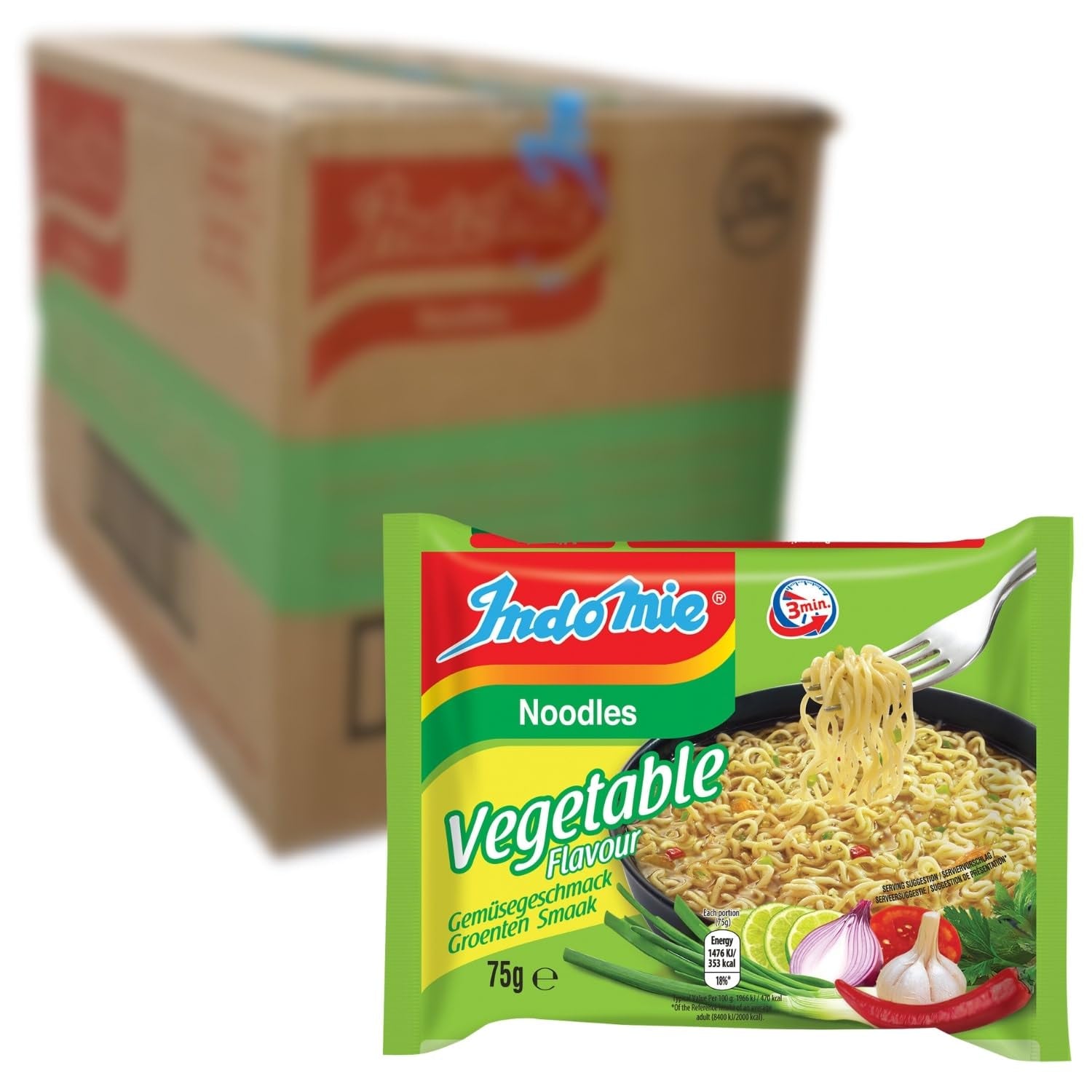 INDOMIE - Makaron błyskawiczny Mi Goreng - Opakowanie zbiorcze (40 x 80g)