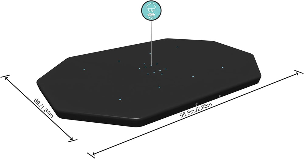 Plandeka PCV Bestway 305 x 184 cm, czarna, owalna