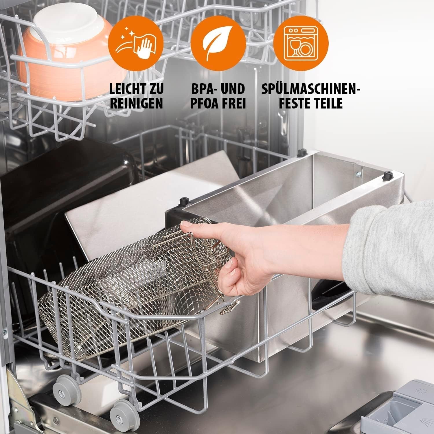 Frytownica olejowa Tristar FR-6935, 2000 W, 3 litry, termostat, strefa zimna, 3-4 osoby, metal AGD Naty Shop