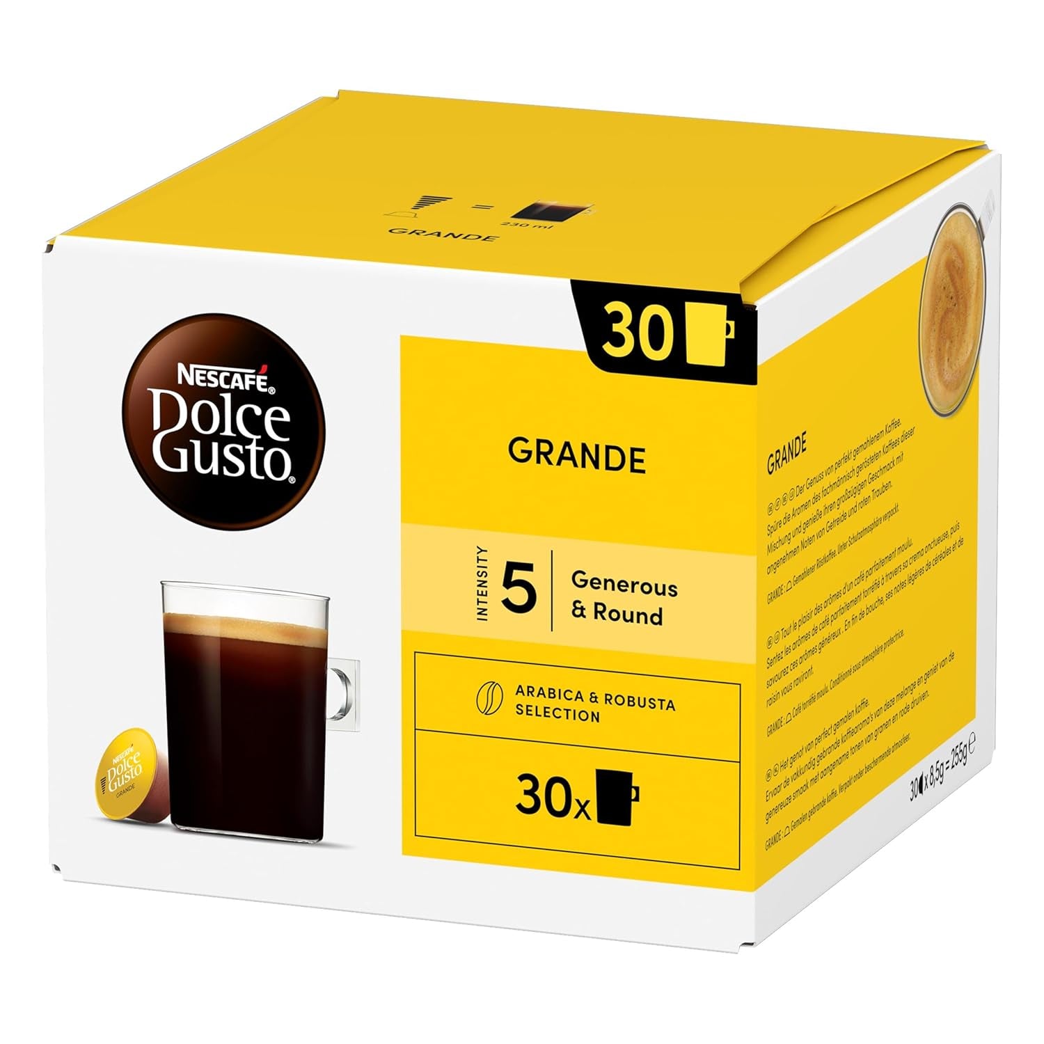 NESCAFÉ DOLCE GUSTO Grande Kaffeekapseln 3er Vorratspack (3 x 30 Kapseln)