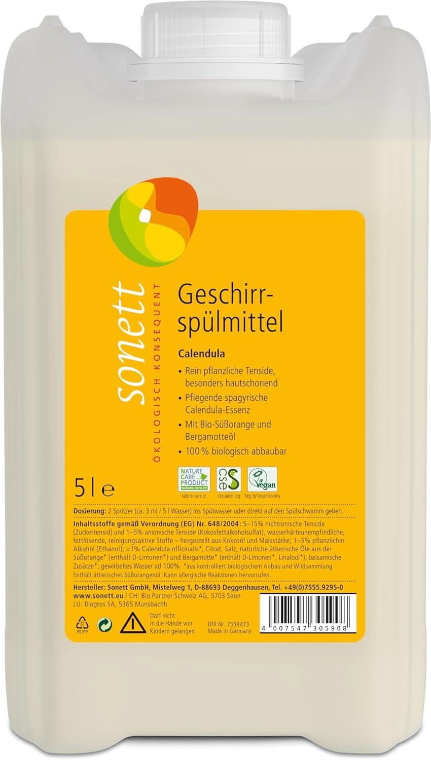 Płyn do mycia naczyń Sonett Calendula, 300 ml Naty Shop Detergenty kuchenne