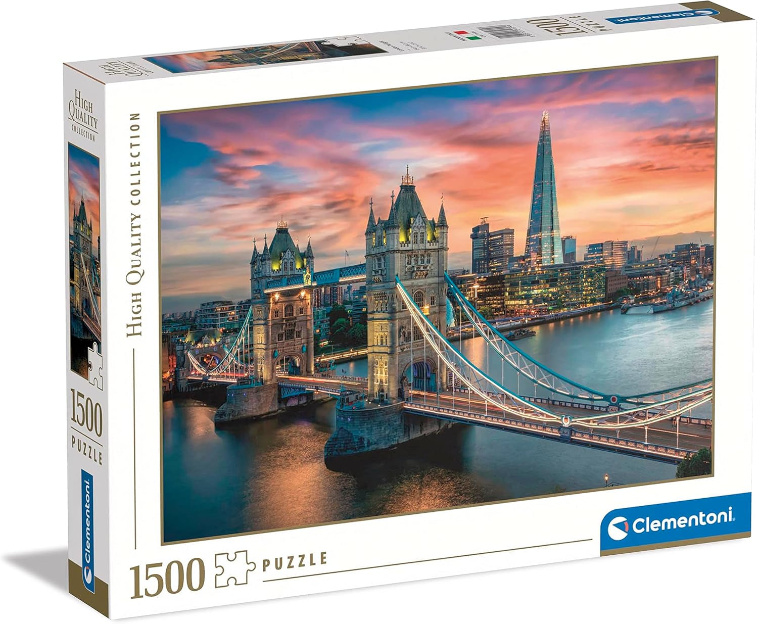 Clementoni - 31694 Collection - London Twilight, Puzzle 1500 Piese Pentru Adulți Și Copii 10 Ani, Joc De Abilitate Pentru Întreaga Familie Puzzle Naty Shop Titlu implicit