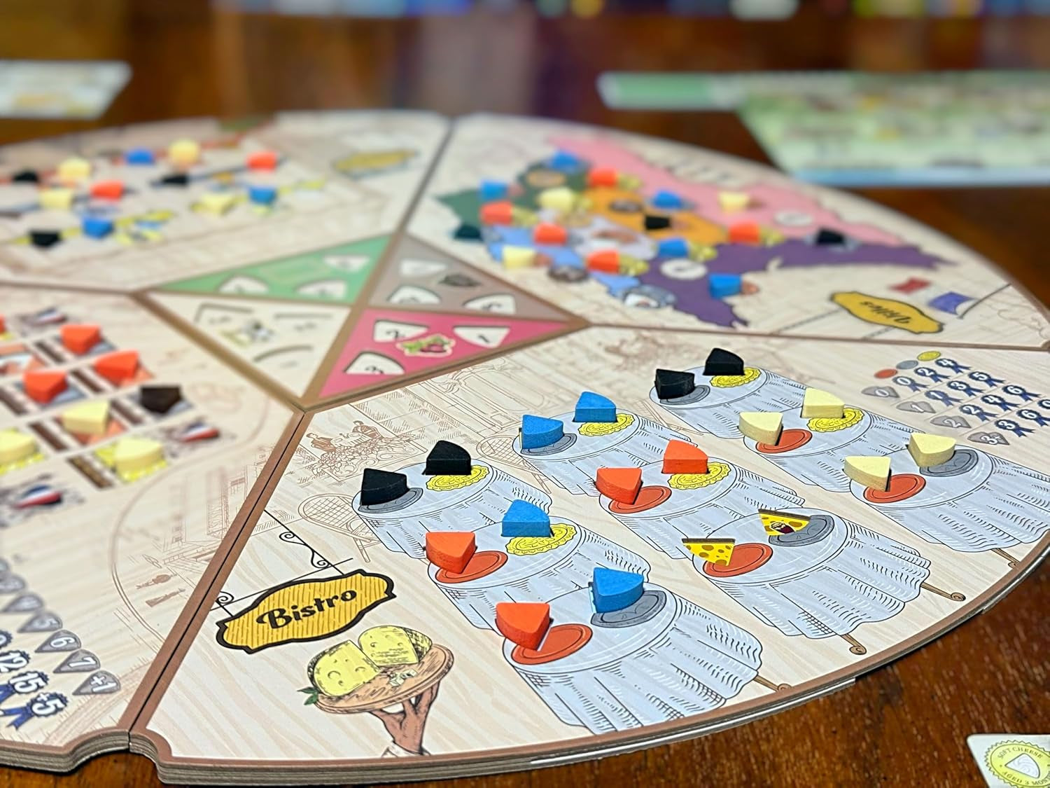 Asmodee - Brânză – Drumul spre Infamie – Joc de societate strategic – Plasarea muncitorilor – Maestru Brânză – Vârste 14+ – 1 până la 4 jucători – 40 de minute – Versiune franceză