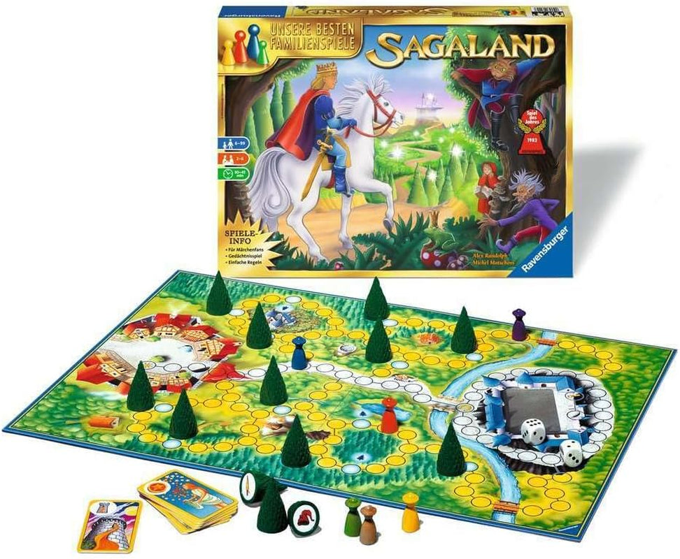 Ravensburger 26424 - Sagaland - gra planszowa dla dzieci i dorosłych, 2-6 graczy, wiek 6+, gra roku, najlepsze gry rodzinne
