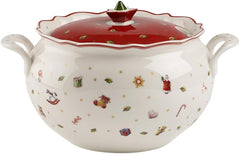 Villeroy & Boch Toy's Delight Terrine, 3 litri, porțelan premium, alb/roșu