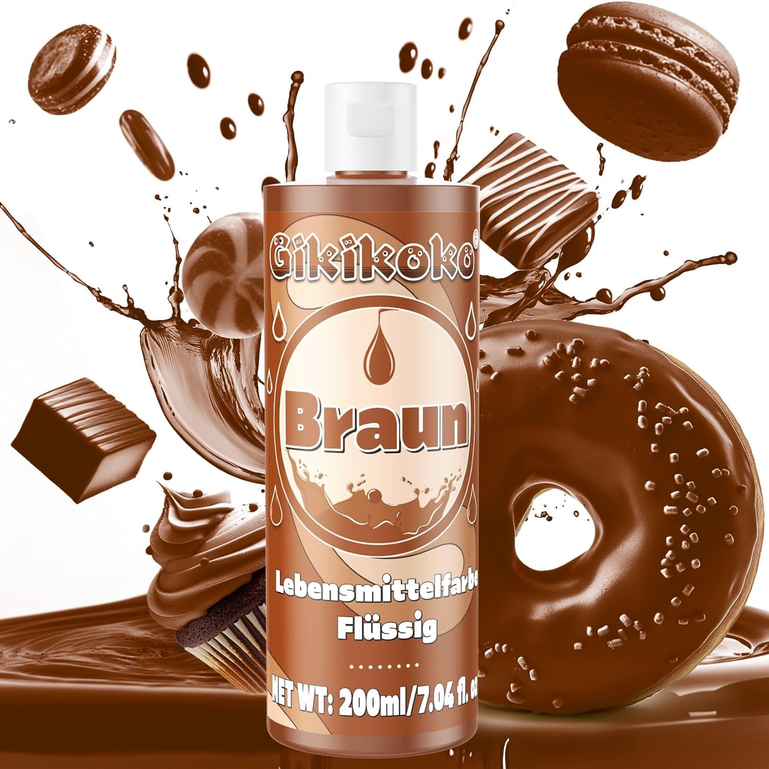 Colorant alimentar - Gikikoko 200ml colorant alimentar lichid, foarte concentrat, colorant alimentar pentru copt, macaroane, prăjituri, jeleu, fondant, prăjituri, slime DIY (violet)