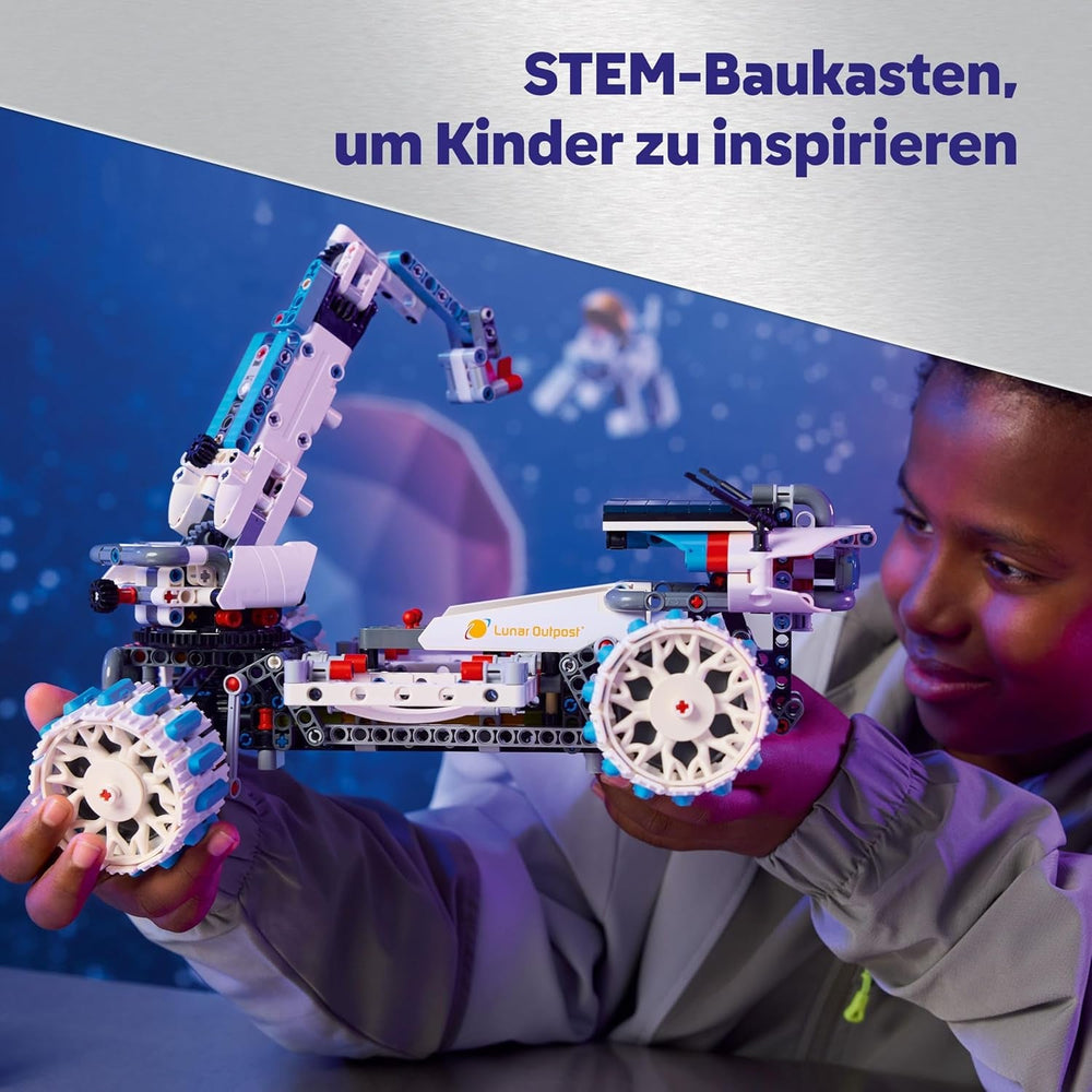 LEGO Technic Lunar Outpost Mondrover-Raumfahrzeug - Interaktives Spielzeug - Kran und Sonnenkollektoren - Robotermodell zum Bauen und Spielen - Geschenk für Jungen und Mädchen ab 10 Jahren 42211