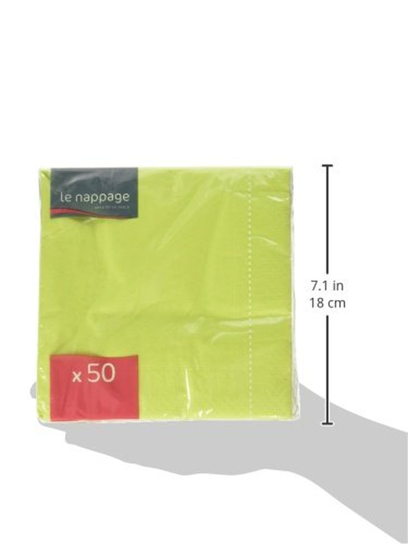 , șervețele 2 straturi 33 X 33 X 50 cm, verde, 50 bucăți