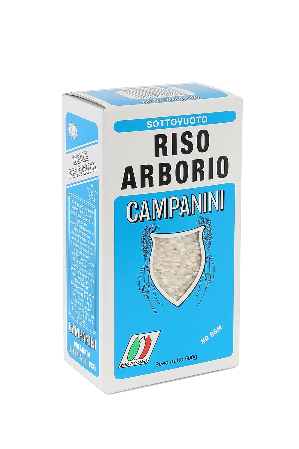 Risera Campanini Risotto Rice 500 g – Włoski Risotto Rice, Arborio Riso Rice, Kremowe Risotto