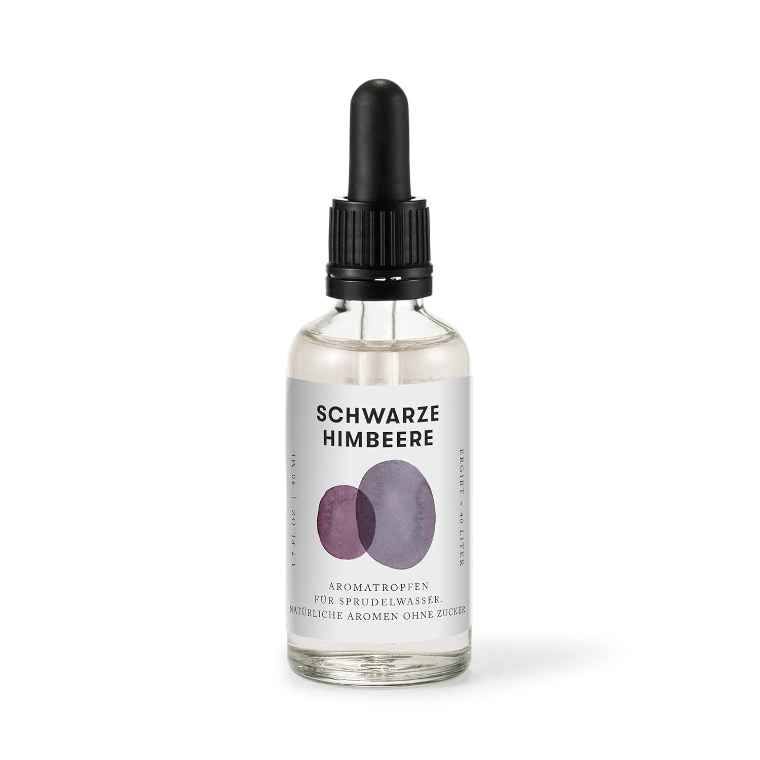 Aarke Aroma picături pentru apă spumantă, gust de zmeură neagră Indulcitori Naty Shop Schwarze Himbeere