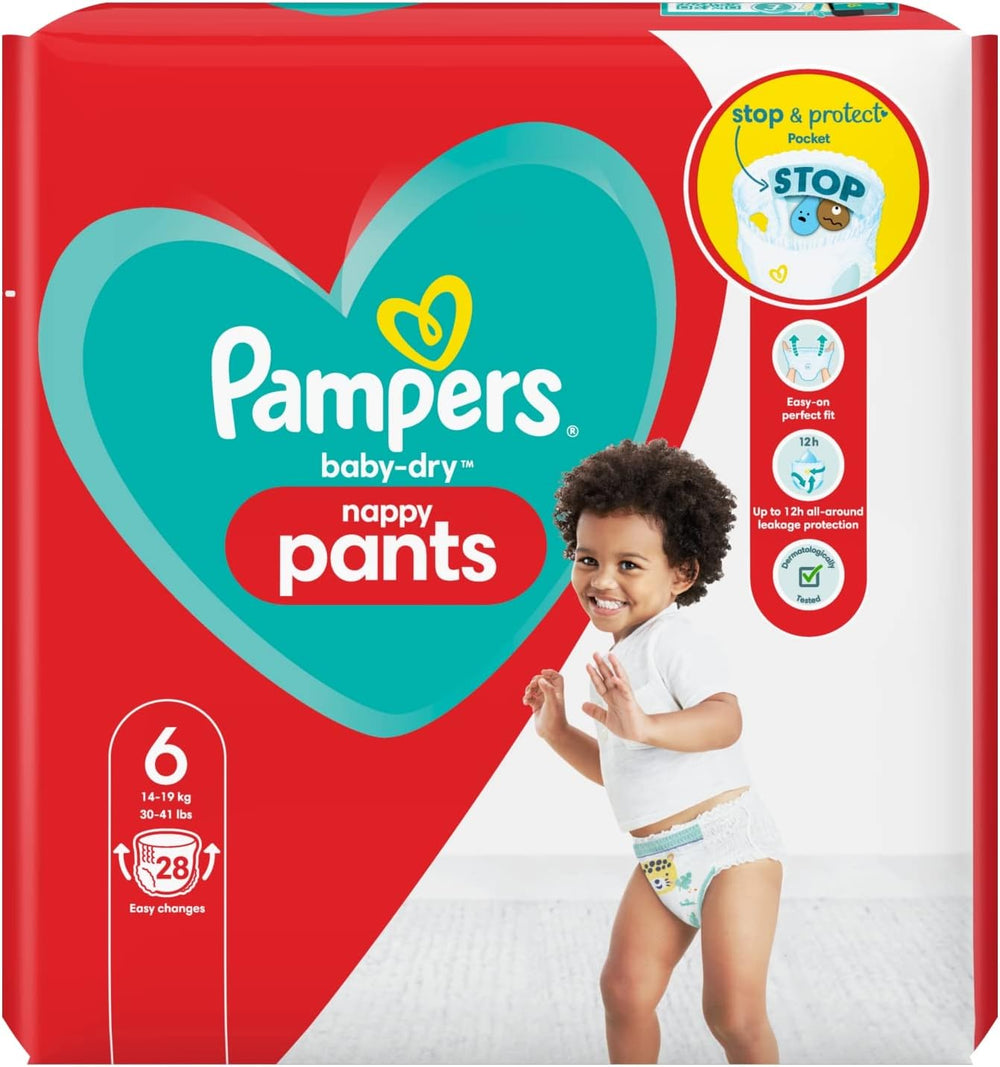 Pieluszki Pampers Baby-Dry rozmiar 8, 43 pieluchy, od 19 kg, opakowanie Jumbo+