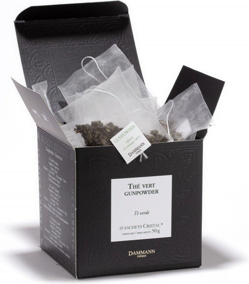 Ceai verde Dammann Gunpowder 25 pliculețe Kristal