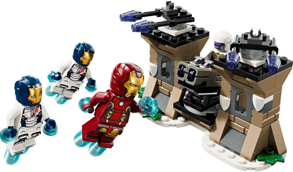 LEGO Marvel Iron Man i Iron Legion kontra. Żołnierz Hydra, zabawka do budowania Avengers, kreatywny zestaw dla dzieci i fanów superbohaterów, prezent dla chłopców i dziewcząt w wieku 6 lat 76288 Zestawy konstrukcyjne Besuche w sklepie LEGO