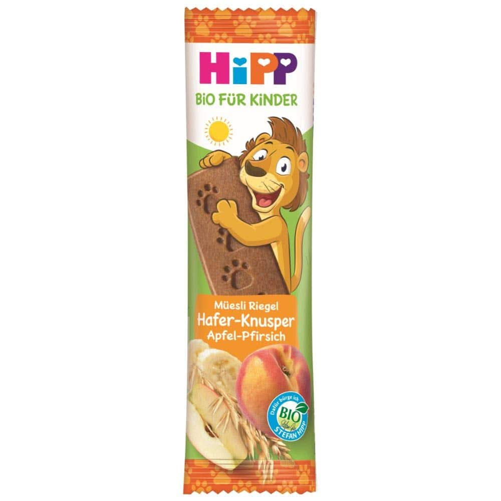 Hipp Bio-Riegel Müesli-Freund Elefant Butterkeks w Apfel-Vanille, opakowanie 24Er (24 X 20 G) Matka i Dziecko Naty Shop 20 G (opakowanie 24Er) Haf./Apfel-Pfirs.
