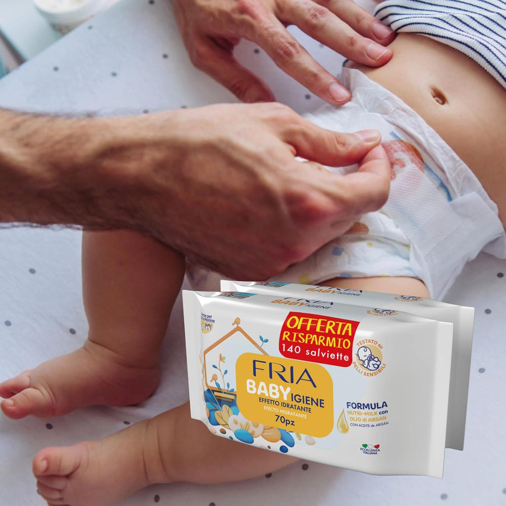 Chusteczki nawilżane, opakowanie 2 szt. (144 chusteczki)