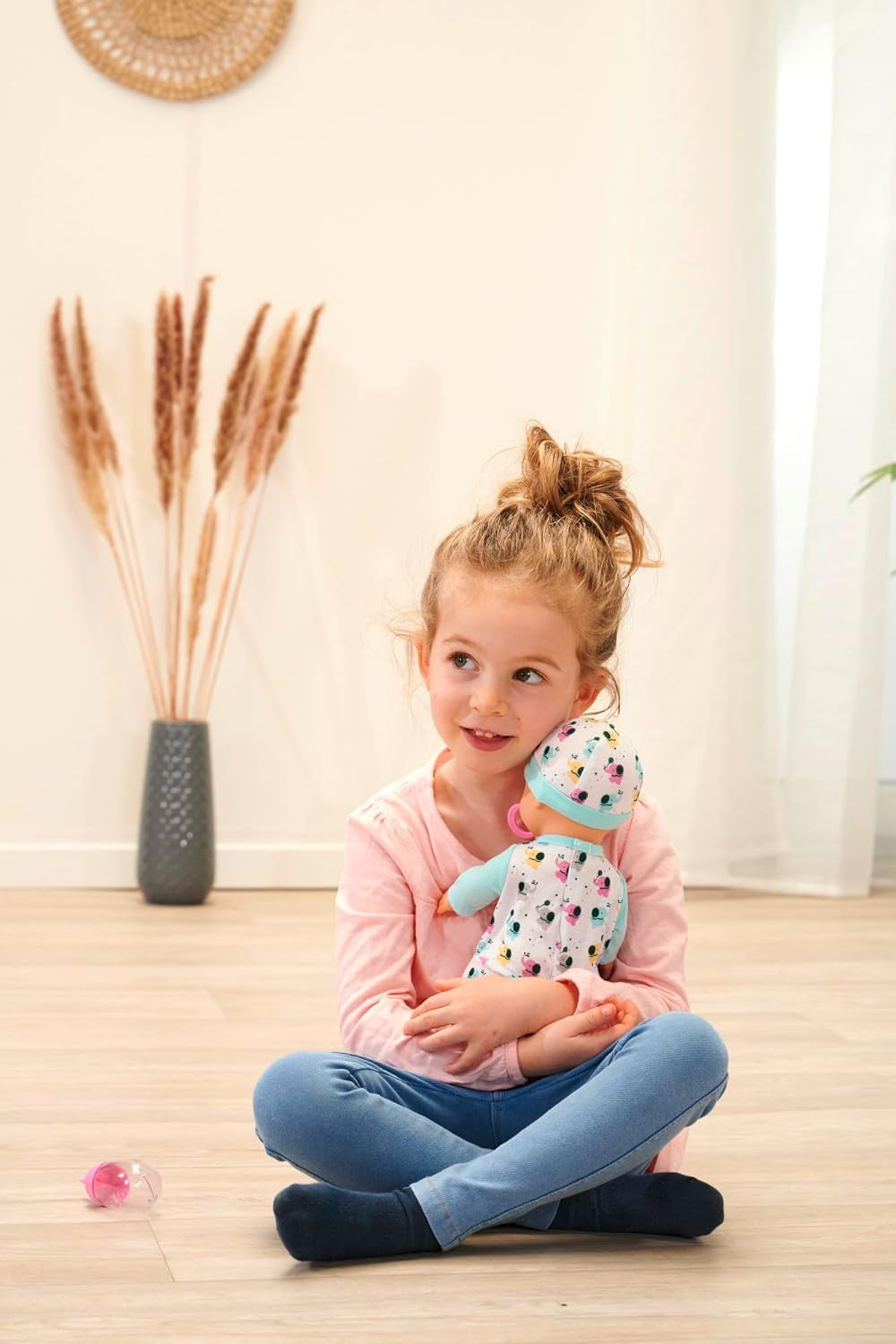 Noworodek Baby Elephant Vinyl Doll z funkcją karmienia i picia, butelka i smoczek, 30 cm, 2-letnie lalki Naty Shop