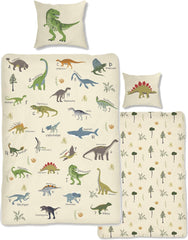 Skybrands Dino Bedtuchen 135X200 Jungen Bedtuchen Dinosaurier Baumwolle 2Tlg Kinder Bedtuchen Dinosaurier 135X200 + Beutel Naty Shop Domyślny tytuł