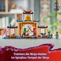 LEGO NINJAGO Świątynia ninja Spinjitzu — zestaw z 4 minifigurkami i 1 figurką smoka — zestaw do budowania — prezent na Boże Narodzenie lub urodziny dla chłopców i dziewcząt od 4 lat 71831 Zestawy do budowania Besuche den LEGO-Store