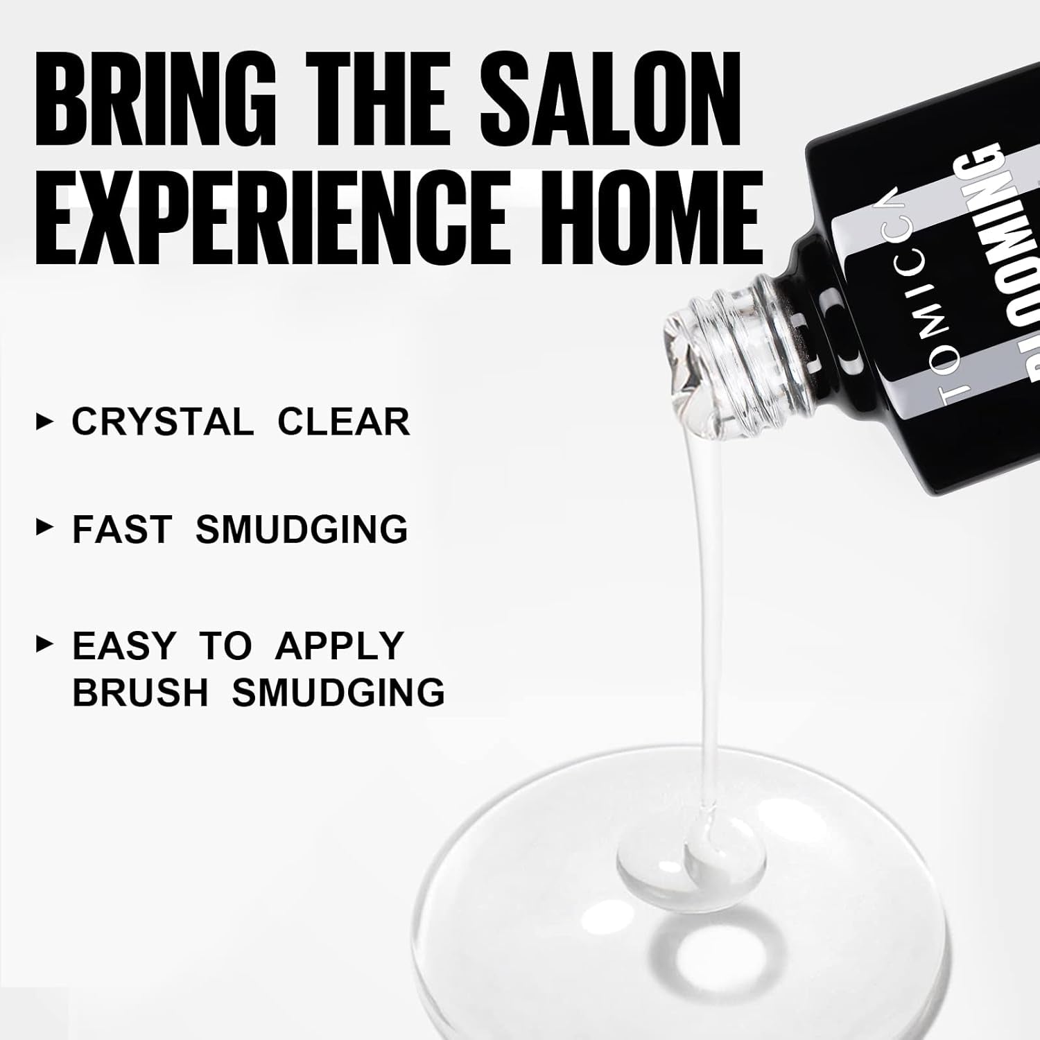 TOMICCA Clear Blooming Gel Nagellack, UV LED Spreading Nagellack Für Nageldesign, Marmor, Aquarell Blüten Nail Art Polish 8Ml