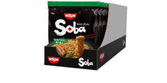Nissin Bag Soba Noodles - Klasyczny japoński makaron błyskawiczny 9 paczek w stylu woka z sosem Yakisoba Quick Cook Kuchnia azjatycka (9 x 109g)