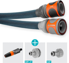Set Gardena Liano Xtreme 1/2 inch, 25 m: Furtun de grădină extrem de robust din material textil, cu furtun interior din PVC, ușor, rezistent la intemperii (18475-20)