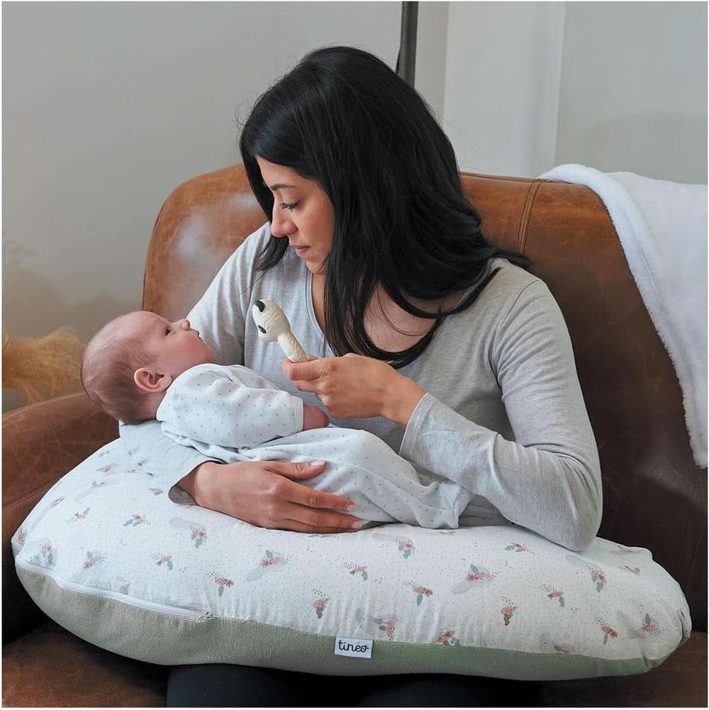 Poduszka ciążowa - Poduszka do karmienia - Poduszka wielofunkcyjna 2 w 1 - Zdejmowany pokrowiec 78 X 44 cm Akcesoria Żywność i karmienie piersią Sklep Bebe Naty