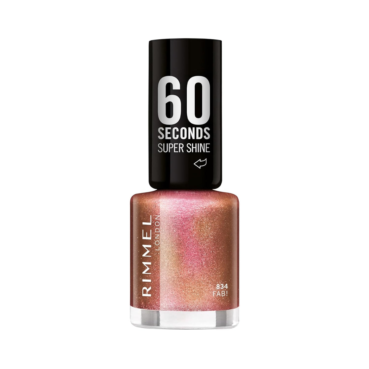 Brokatowy lakier do paznokci Rimmel 60 Seconds, 834 Fab, 8 ml