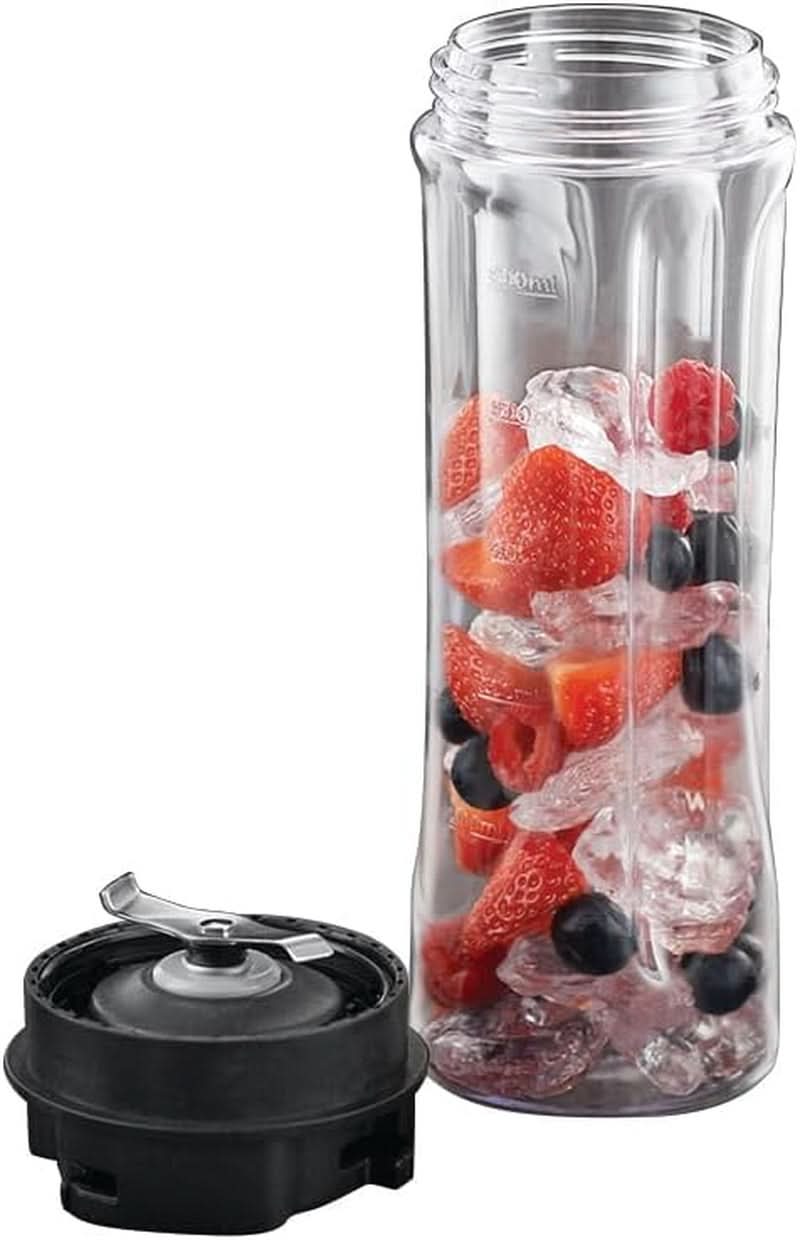 Russell Hobbs Mixer — Mikser stojący i urządzenie do przygotowywania smoothie na wynos [silnik o mocy 23 500 U/min] Inkl. 1X Mixbehälter 600Ml (Bpa-Frei, Spülmaschinen- & Bruchfest Inkl. Deckel) Zerkleinerer, Edelstahl, 23472-56 Kitchen Naty Shop