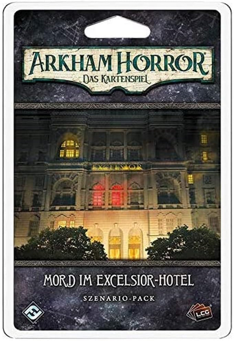 Gry o lotach fantasy, Horror w Arkham: LCG, Gra podstawowa, Gra ekspercka, Gra karciana, 1–4 graczy, Wiek 14+, 45+ minut, Niemiecki, Wielokolorowy, Kolorowy