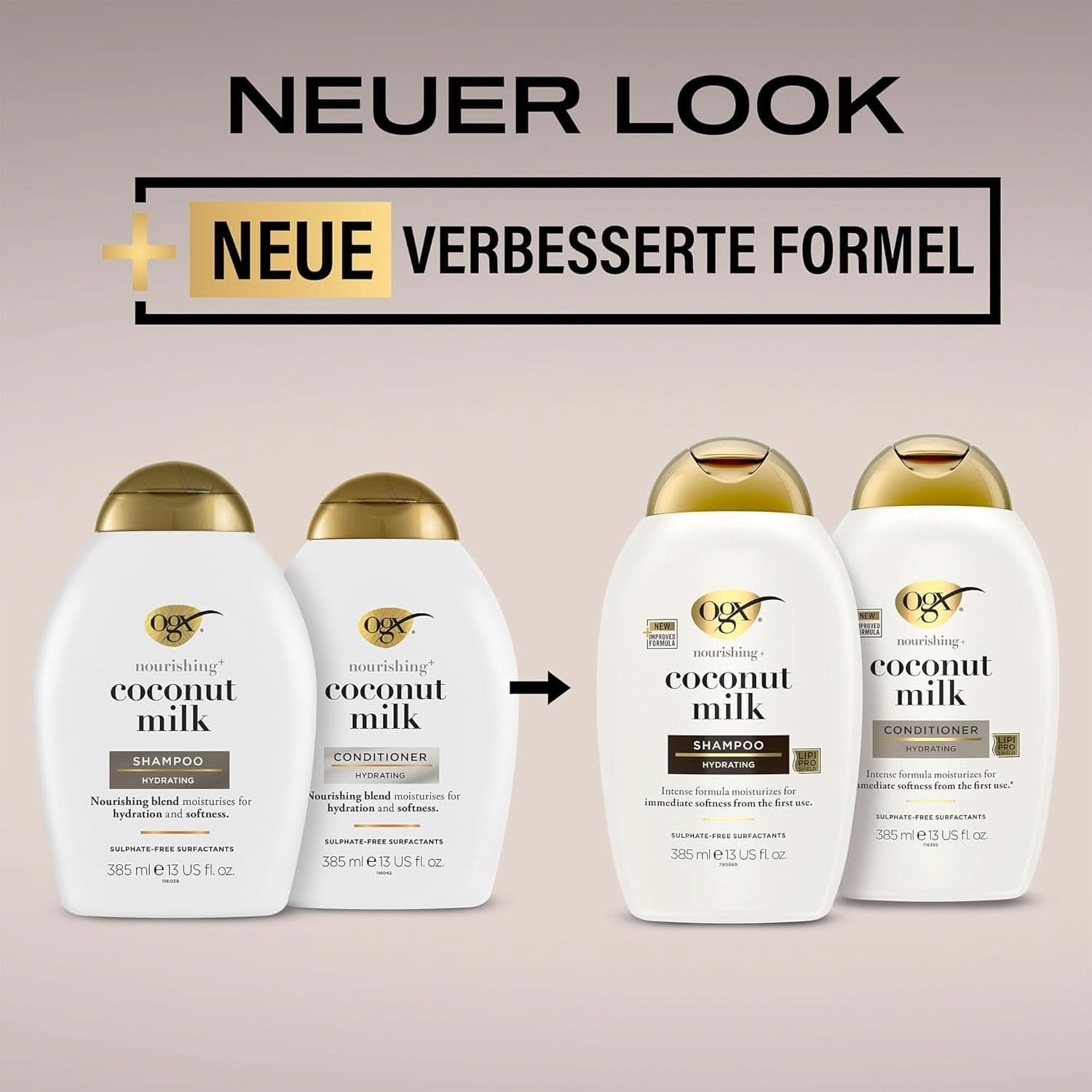 Szampon z mleczkiem kokosowym OGX (385 ml) o działaniu nawilżającym Prysznic i kąpiel Naty Shop