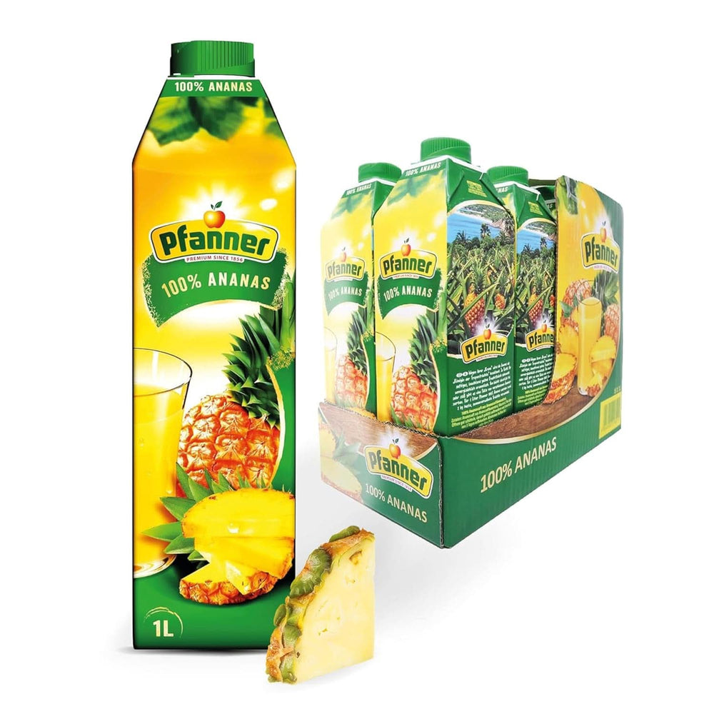 Pfanner Nektar Owocowy Truskawkowy (8 X 1 Litr) - 30% zawartości Owoców - Napój Truskawkowy Naty Shop Ananas