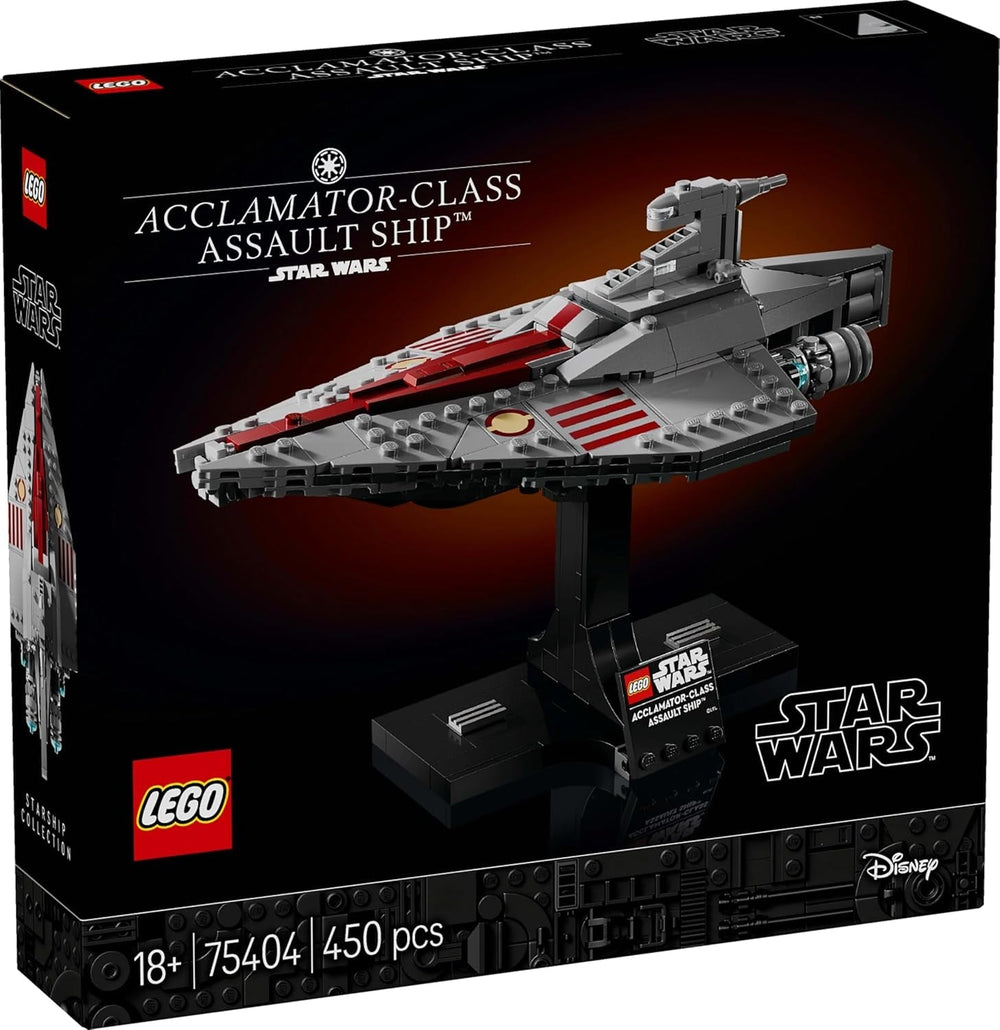 LEGO Star Wars 75404 Statek szturmowy klasy Acclamator z Ataku klonów — statek kosmiczny do kolekcjonowania, budowania i wystawiania — zestaw do budowania fantasy — prezent dla dorosłych i nastoletnich fanów Zestawy do budowania Besuche den LEGO-Store
