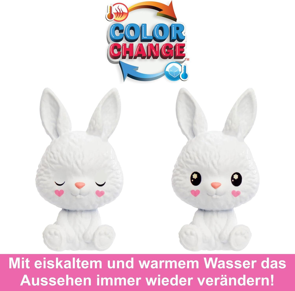 BARBIE Cutie Reveal Doll - păpușă Chelsea cu 6 surprize și distracție cu schimbarea culorilor, iepuraș în costum de pluș Koala, jachetă din fleece cu model la modă, pentru copii de la 3 ani, HRK31 Papusi Naty Shop