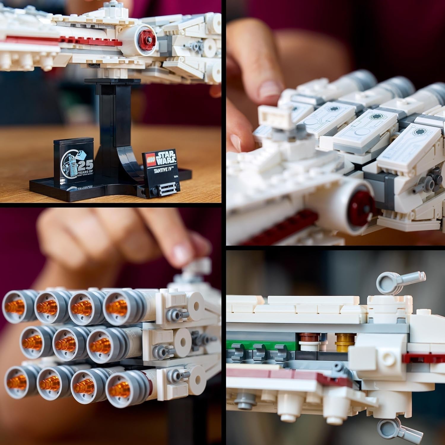 LEGO Star Wars: Tantive IV, model de navă stelară din Star Wars: O nouă speranță de construit și colecționat pentru adulți, Starfighter legendar, cadou minunat pentru fani 75376 Seturi de constructie Besuche den LEGO-Store