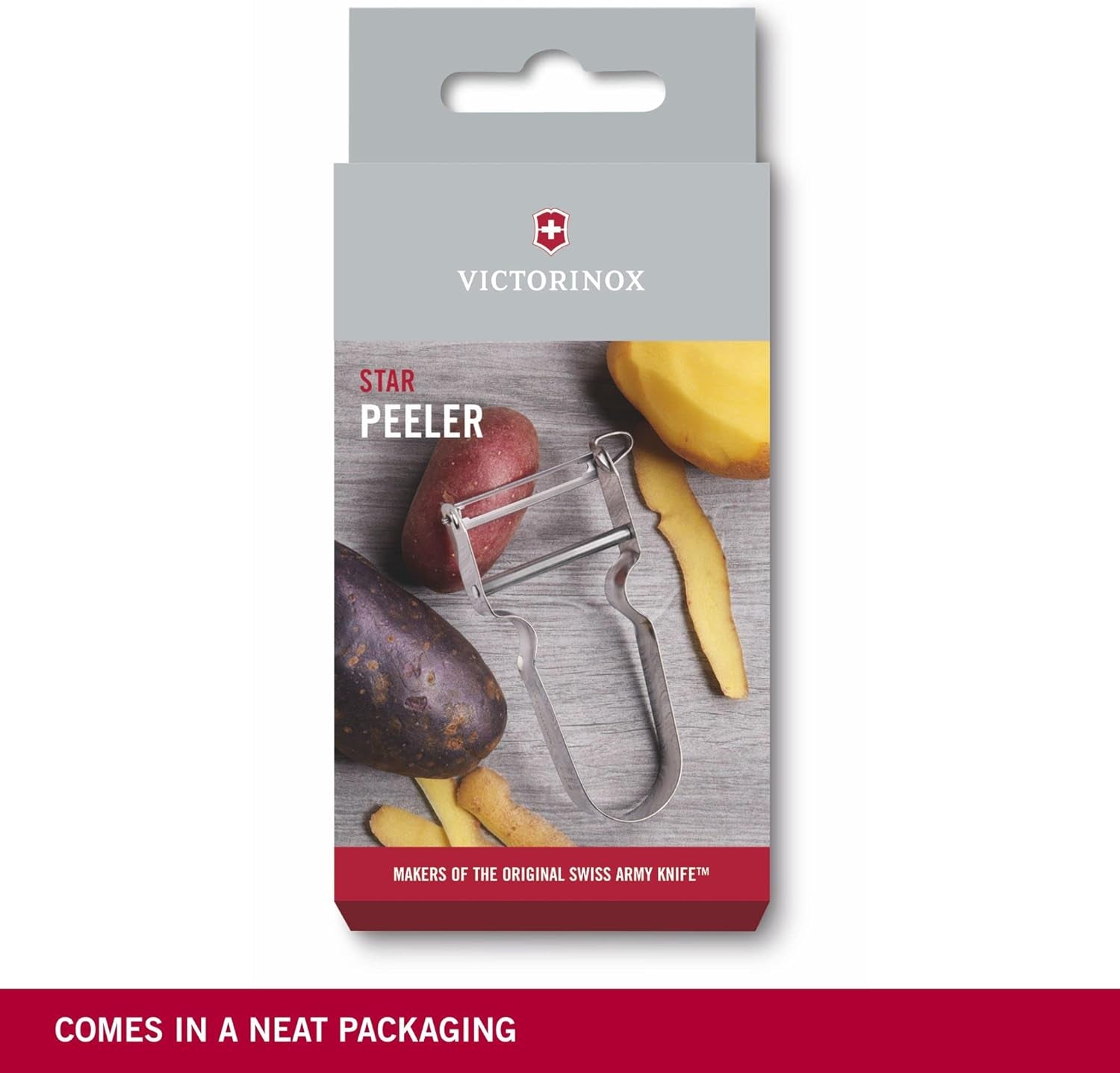 Obieraczka Victorinox STAR, Obieraczka do ziemniaków, Obustronna, Z ostrzem wahadłowym Obieraczka Naty Shop
