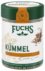 Fuchs Gewürze - Kümmel ganz - kräftiges Gewürz für Kohl- und Fleischgerichte oder zu Bratkartoffeln - naturalny Składnik - 60 g w wiederverwendbarer, recyclebarer Dawka
