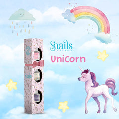 Zestaw upominkowy z lakierem do paznokci dla dzieci Snails 510409, Mini Unicorn 3x5 ml, na bazie wody, zmywalny, bezpieczny, wegański