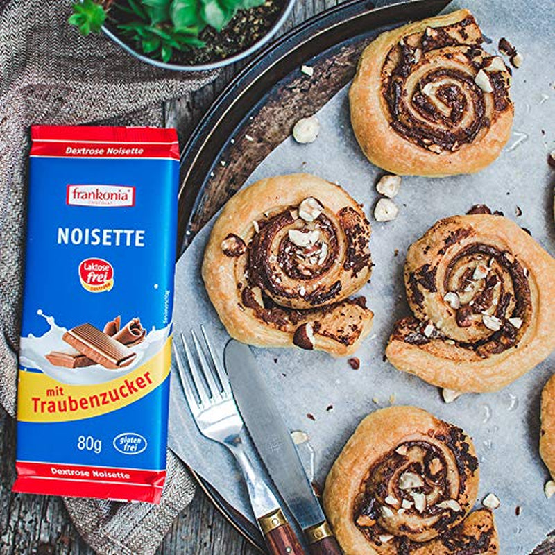 Frankonia Noisette z czekoladą i dekstrozą, bez laktozy i glutenu, 80 gramów