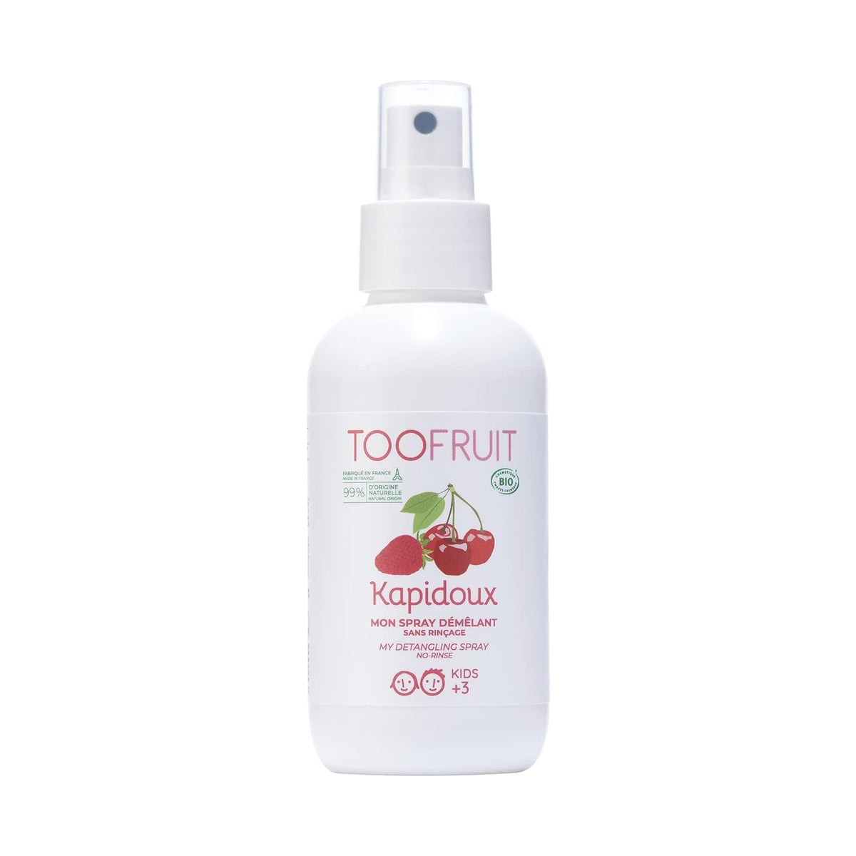 Toofruit Kapidoux spray pentru descurcarea căpșunilor ușoare, 125 ml Produse pentru descurcarea părului Naty Shop Titlu implicit