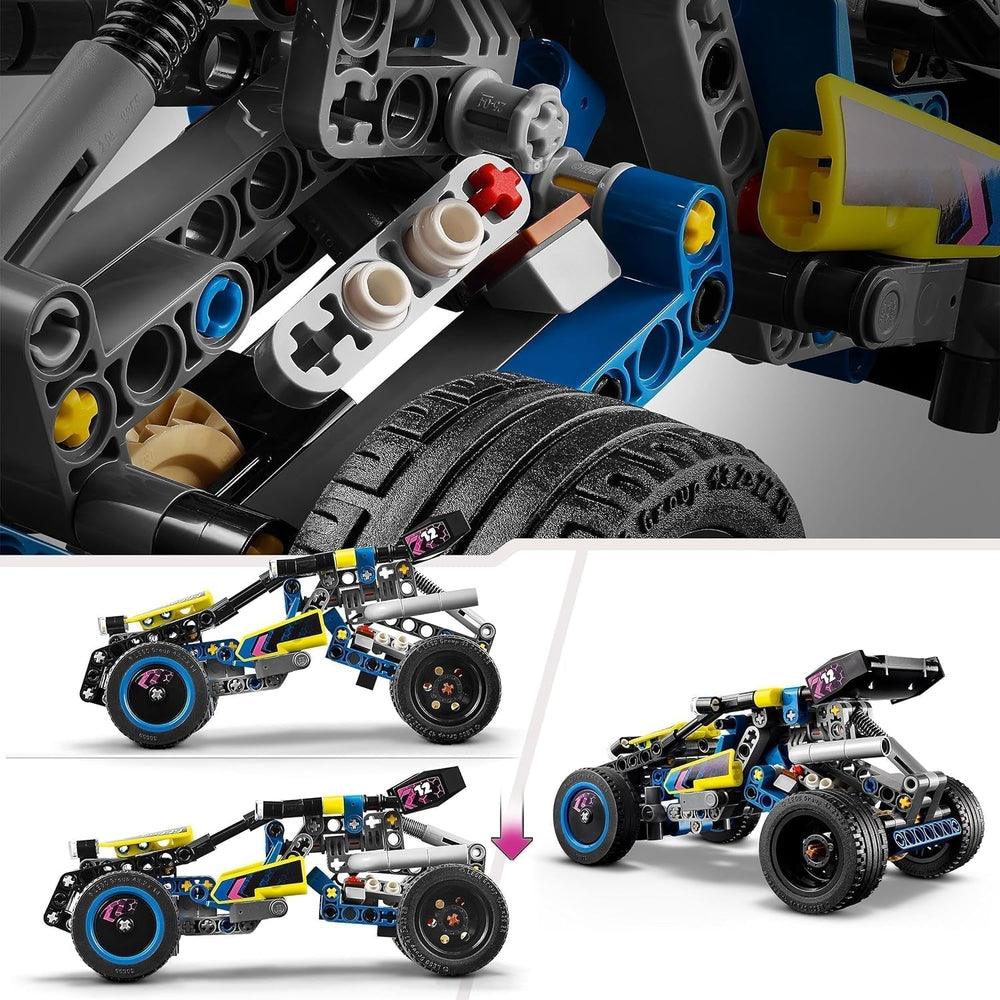 LEGO Technic Offroad Racing Buggy Samochodzik dla dzieci Zestaw do budowania samochodu wyścigowego Buggy Prezent dla chłopców i dziewcząt 8-letni model samochodu rajdowego 42164 Zestawy do budowania Besuche den LEGO-Store