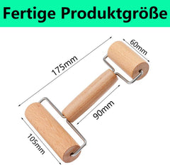 Nudelholz, Teigroller, Nudelholz Holz, Rolling Pin, Teigroller Holz, Teigrolle, Geeignet zum Backen und Kochen in der Heimischen Küche, Tortilla, Pizza, Plätzche
